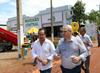 O presidente da FIETO, Roberto Pires, juntamente com o presidente do Sindicarnes, Oswaldo Stival Junior, visitou a Agrotins.