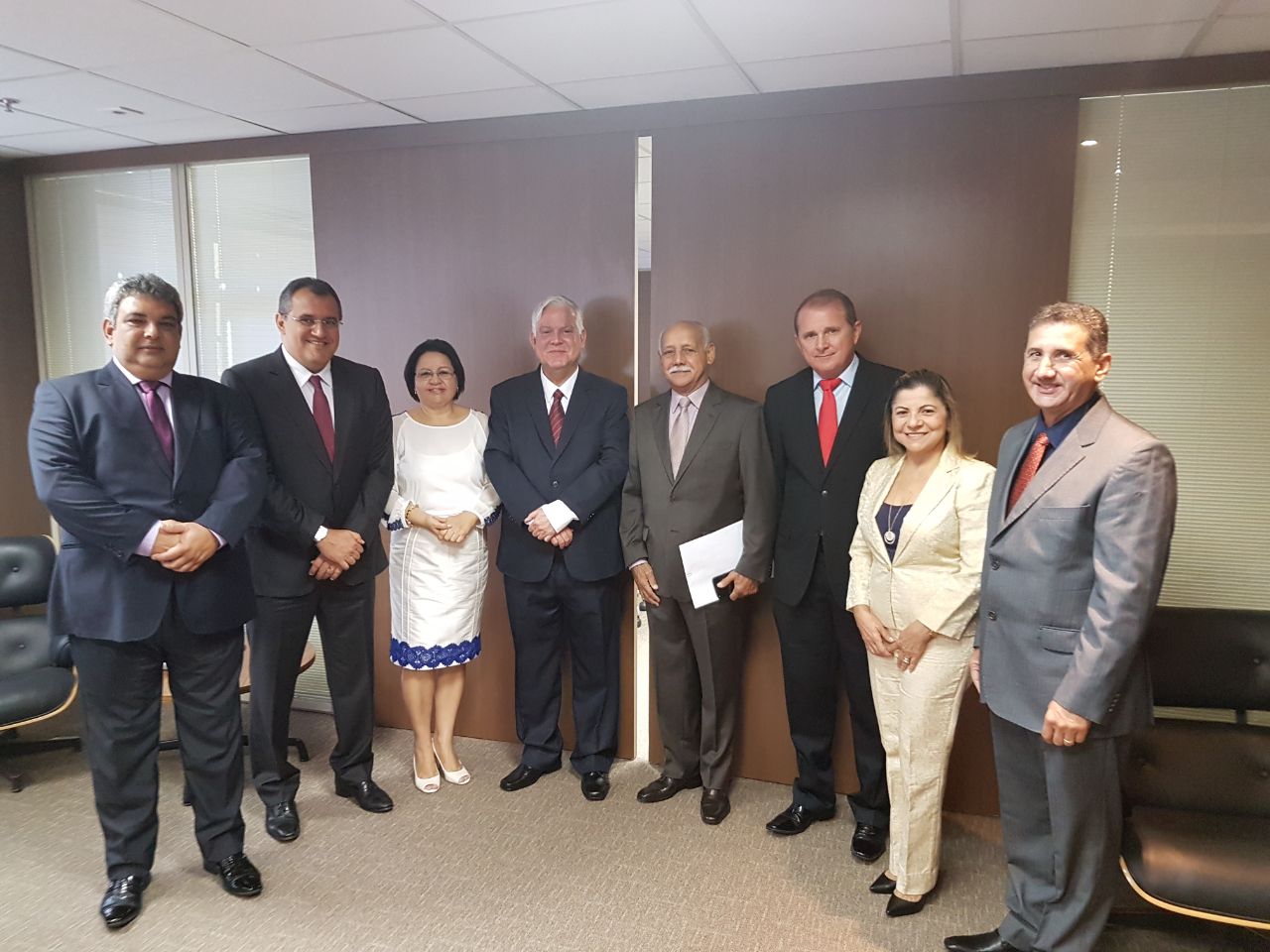 Empresários de Roraima que se reuniram com o Presidente da República.
